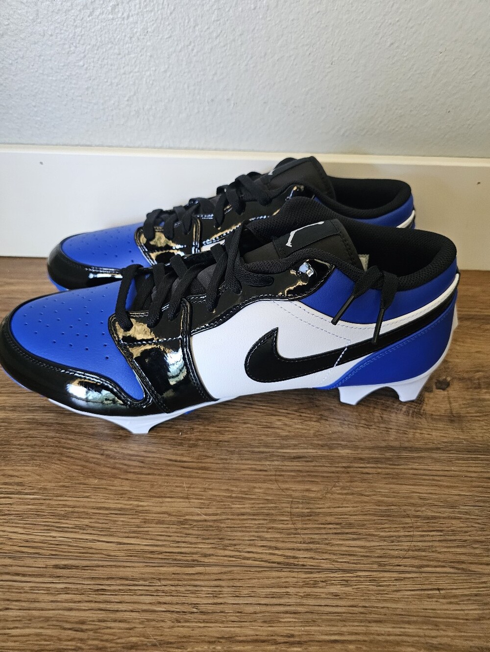 Nike Air Jordan 1 Low TD Game Royal Black White FJ6245-401 Size 13 Cleats